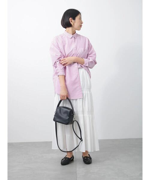 Lugnoncure(ルノンキュール)の「シャーリングスカート(スカート・レディース・ブラック/オフホワイト/ラベンダー/グリーン・フリ-)」の18枚目の写真