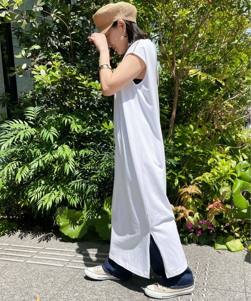 Meli rich（メリーリッチ）の「バックオープンステッチデザインワンピース（ワンピース・レディース・オフホワイト/ベージュ/ネイビー/レッド・MEDIUM）」の20枚目の写真