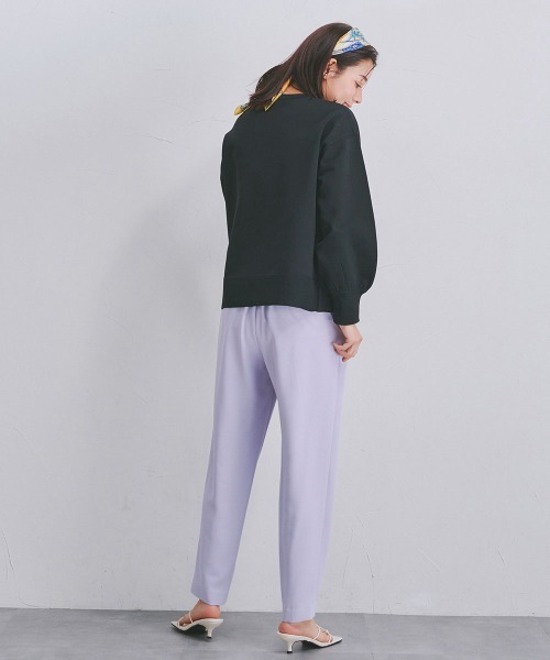 Droite lautreamont(ドロワットロートレアモン)の「カラースウェットライクニット《手洗い可能》(ニット/セーター・レディース・ブルー/オフホワイト/ブラック/ピンク/イエロー・M)」の6枚目の写真