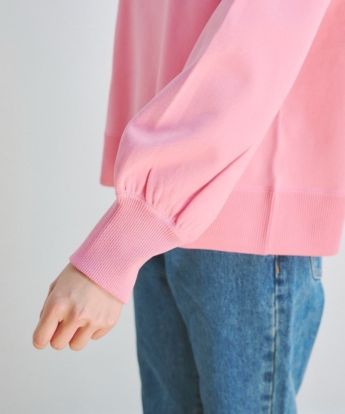 Droite lautreamont(ドロワットロートレアモン)の「カラースウェットライクニット《手洗い可能》(ニット/セーター・レディース・ブルー/オフホワイト/ブラック/ピンク/イエロー・M)」の11枚目の写真