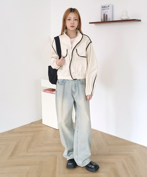 UNE MANSION（ユヌマンション）の「【男女兼用/UNISEX】オールドウォッシングビンテージワイドデニム（デニムパンツ・レディース・ブルー系その他/ブラウン系その他/ブラック/ブルー・SMALL/MEDIUM/LARGE）」の13枚目の写真