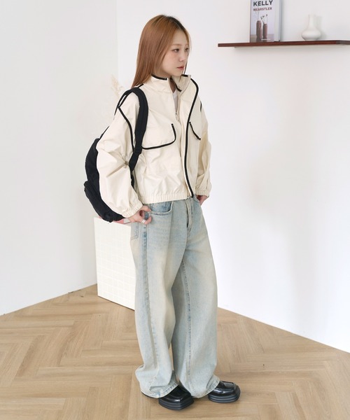 UNE MANSION（ユヌマンション）の「【男女兼用/UNISEX】オールドウォッシングビンテージワイドデニム（デニムパンツ・レディース・ブルー系その他/ブラウン系その他/ブラック/ブルー・SMALL/MEDIUM/LARGE）」の12枚目の写真