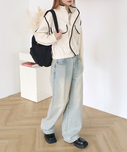 UNE MANSION（ユヌマンション）の「【男女兼用/UNISEX】オールドウォッシングビンテージワイドデニム（デニムパンツ・レディース・ブルー系その他/ブラウン系その他/ブラック/ブルー・SMALL/MEDIUM/LARGE）」の11枚目の写真