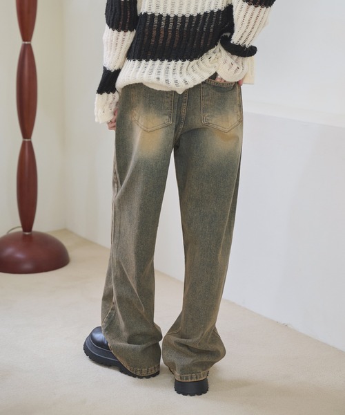 UNE MANSION（ユヌマンション）の「【男女兼用/UNISEX】オールドウォッシングビンテージワイドデニム（デニムパンツ・レディース・ブルー系その他/ブラウン系その他/ブラック/ブルー・SMALL/MEDIUM/LARGE）」の22枚目の写真