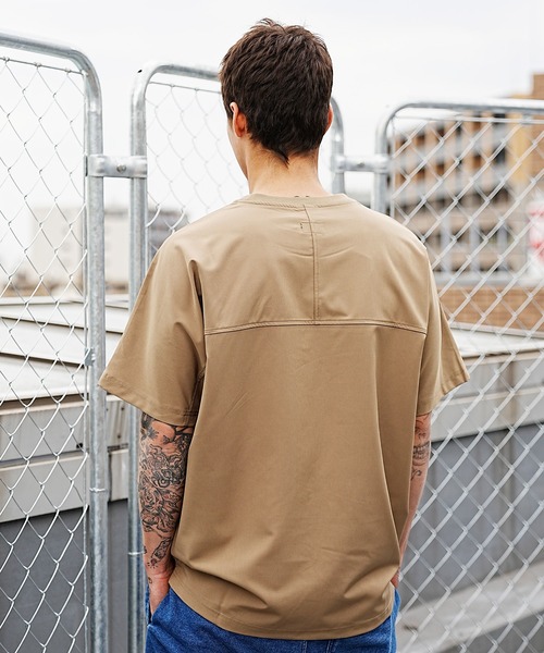 KAVU（カブー）の「KAVU/カブー SHELTECH SHIRTS Tシャツ/カットソー/半袖 シェルテック/吸水速乾/接触冷感 19821264（Tシャツ/カットソー・メンズ・ベージュ/ブラック・L/S/M）」の9枚目の写真