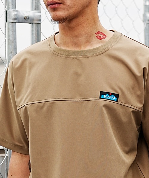 KAVU（カブー）の「KAVU/カブー SHELTECH SHIRTS Tシャツ/カットソー/半袖 シェルテック/吸水速乾/接触冷感 19821264（Tシャツ/カットソー・メンズ・ベージュ/ブラック・L/S/M）」の11枚目の写真