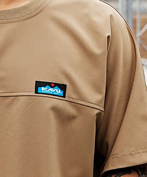 KAVU（カブー）の「KAVU/カブー SHELTECH SHIRTS Tシャツ/カットソー/半袖 シェルテック/吸水速乾/接触冷感 19821264（Tシャツ/カットソー・メンズ・ベージュ/ブラック・L/S/M）」の12枚目の写真