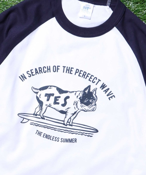 The Endless Summer（エンドレスサマー）の「【WEB / FLAG SHOP限定】TES RAGLAN LONG SLEEVE T /オーバーサイズ・ビッグシルエット・ラグラン・ロンT（Tシャツ/カットソー・メンズ・ブラック/ワイン/ネイビー/グリーン・X-LARGE/LARGE/MEDIUM）」の13枚目の写真