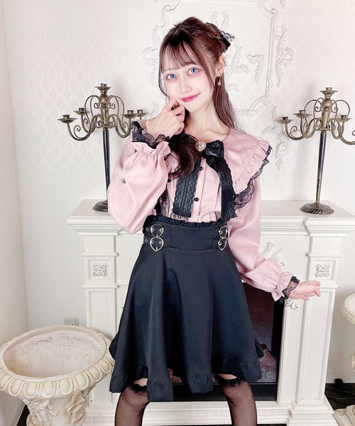 ma*rs♡ハート柄スカート MA*RS（アメーバーマーズ）の「ハートWバックルスカート