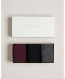 Ted Baker（テッドベーカー）の「PREZZIE ソックス3ピース ギフトセット(プレーン系)（ソックス/靴下）」