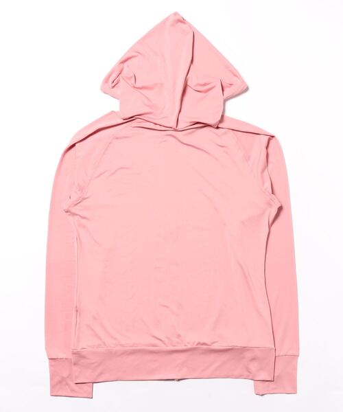 UPF50+フード付きジップアップラッシュガードレディース