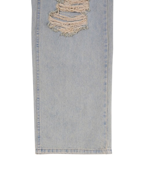 Figments(フィグメンツ)の「ダメージデニムパンツ(デニムパンツ・レディース・ライトブルー・SMALL/MEDIUM)」の9枚目の写真