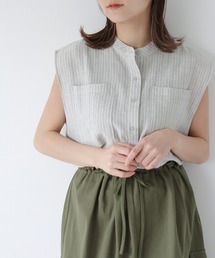 Crisp | マルチストライプフレンチブラウス(シャツ/ブラウス)