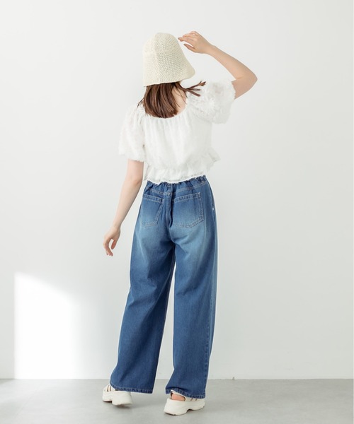 OLIVE des OLIVE（オリーブデオリーブ）の「胸くしゅバルーンブラウス　1031040380（シャツ/ブラウス・レディース・ブラック/ホワイト/レッド/オフホワイト・FREE）」の7枚目の写真