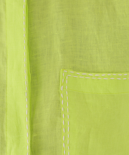 mii(ミー)の「【Mii / ミイ】 LINEN HALF SLEEVE SHIRT:シャツ(シャツ/ブラウス・レディース・イエロー・SMALL)」の20枚目の写真