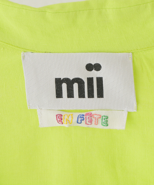 mii(ミー)の「【Mii / ミイ】 LINEN HALF SLEEVE SHIRT:シャツ(シャツ/ブラウス・レディース・イエロー・SMALL)」の11枚目の写真