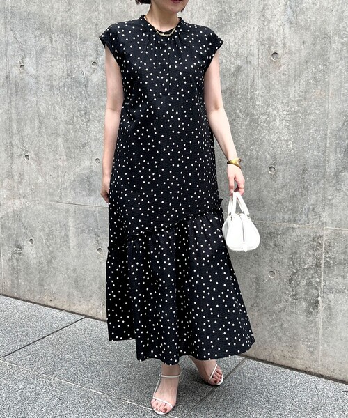 NOLLEY’S（ノーリーズ）の「◇【WEB限定】リップルドット切り替えワンピース（ワンピース・レディース・ブラック系その他3/グリーン系その他3・FREE）」の21枚目の写真