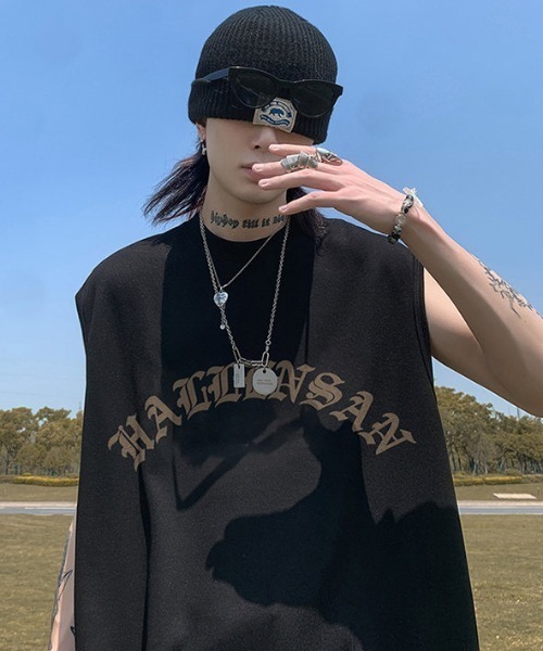 MGV(エムジーヴィー)の「フロントロゴイラストノースリーブ(タンクトップ・メンズ・ホワイト/ブラック/グレー・MEDIUM/LARGE/X-LARGE)」の7枚目の写真