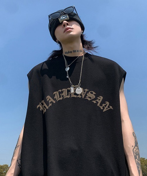 MGV(エムジーヴィー)の「フロントロゴイラストノースリーブ(タンクトップ・メンズ・ホワイト/ブラック/グレー・MEDIUM/LARGE/X-LARGE)」の8枚目の写真