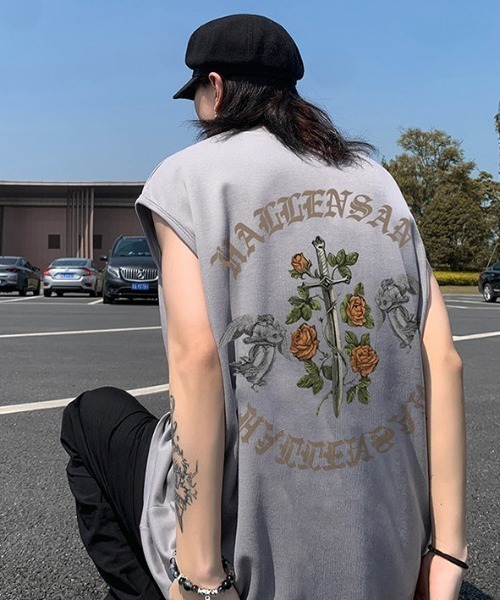 MGV(エムジーヴィー)の「フロントロゴイラストノースリーブ(タンクトップ・メンズ・ホワイト/ブラック/グレー・MEDIUM/LARGE/X-LARGE)」の14枚目の写真