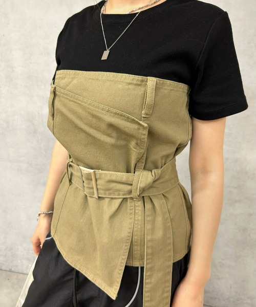 WHO'S WHO gallery（フーズフーギャラリー）の「マルチウェイビスチェ（その他トップス・レディース・ブラック系その他/ブラック/サックスブルー/ベージュ系その他・FREE）」の15枚目の写真