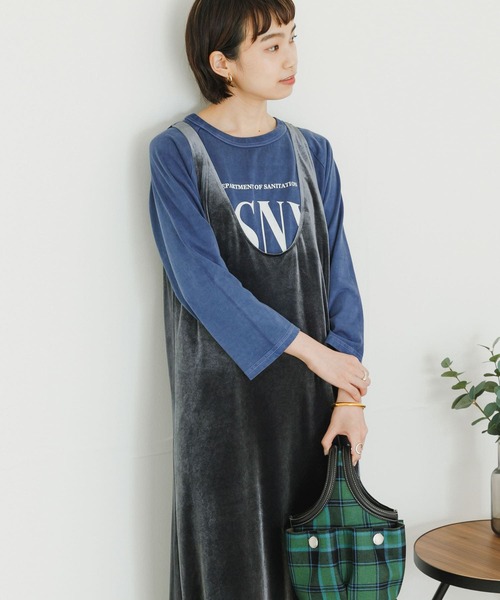 URBAN RESEARCH(アーバンリサーチ)の「ベロアジャンパーワンピース(ワンピース・レディース・ダークブラウン/グレー系その他・FREE)」の13枚目の写真