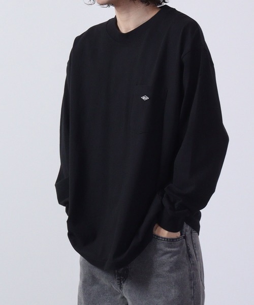 BALL(ボール)の「BALL ヘビーウェイトポケ付きロングスリーブBIGTシャツ(Tシャツ/カットソー・メンズ・ホワイト/オフホワイト/モカ/ブルー/ブラック×レッド/チャコール/ブラック×ブラック・M/L/LL/S)」の8枚目の写真