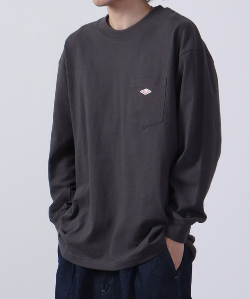 BALL(ボール)の「BALL ヘビーウェイトポケ付きロングスリーブBIGTシャツ(Tシャツ/カットソー・メンズ・ホワイト/オフホワイト/モカ/ブルー/ブラック×レッド/チャコール/ブラック×ブラック・M/L/LL/S)」の16枚目の写真