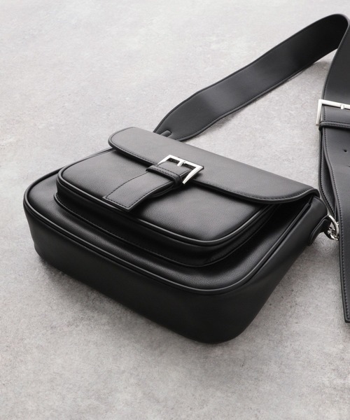 RAGEBLUE（レイジブルー）の「シンセティックレザー/ショルダーバック（ショルダーバッグ・レディース・ブラック/ネイビー/ホワイト・FREE）」の17枚目の写真