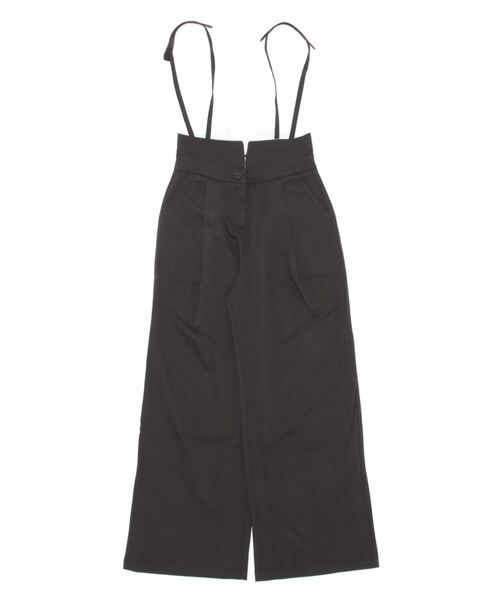 aimoha(アイモハ)の「【aimohaオリジナル】2WAY サロペット タック入りワイドスラックス(スラックス・レディース・ダークグレー/ブラウン/ブラック・SMALL/MEDIUM/X-LARGE/LARGE)」の7枚目の写真