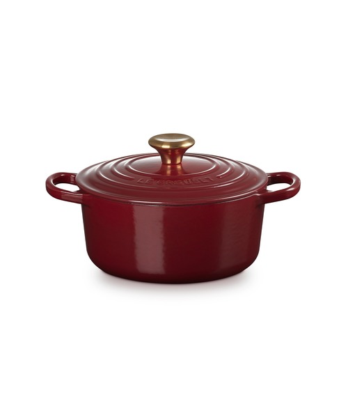 【新品】 シグニチャー ココット・ロンド 18cm ローヌ（ゴールドツマミ） 新品】 シグニチャー ココット・ロンド 18cm ローヌ（ゴールド