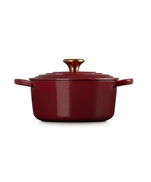 【新品】 シグニチャー ココット・ロンド 18cm ローヌ（ゴールドツマミ） 新品】 シグニチャー ココット・ロンド 18cm ローヌ（ゴールド