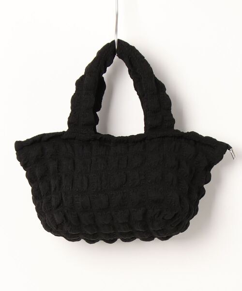 VIBGYOR Women(ヴィブジョー ウィメン)の「【float】ポコポコ ポップコーン ミニトートバッグサブバッグ 【7色展開】 (チャック付き)(トートバッグ・レディース・オフホワイト/ラベンダー/ミント/ブラック/サックスブルー/ライトピンク/マスタード・FREE)」の10枚目の写真