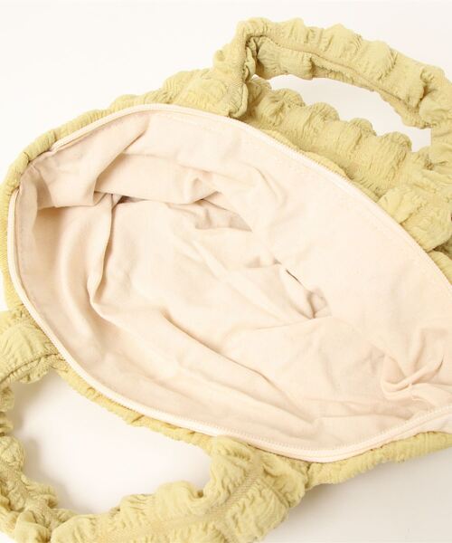 VIBGYOR Women(ヴィブジョー ウィメン)の「【float】ポコポコ ポップコーン ミニトートバッグサブバッグ 【7色展開】 (チャック付き)(トートバッグ・レディース・オフホワイト/ラベンダー/ミント/ブラック/サックスブルー/ライトピンク/マスタード・FREE)」の13枚目の写真