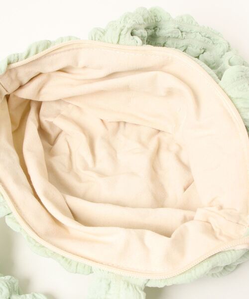 VIBGYOR Women(ヴィブジョー ウィメン)の「【float】ポコポコ ポップコーン ミニトートバッグサブバッグ 【7色展開】 (チャック付き)(トートバッグ・レディース・オフホワイト/ラベンダー/ミント/ブラック/サックスブルー/ライトピンク/マスタード・FREE)」の14枚目の写真