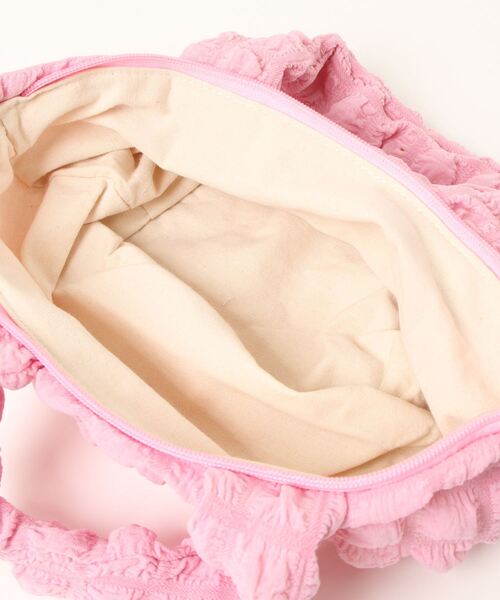 VIBGYOR Women(ヴィブジョー ウィメン)の「【float】ポコポコ ポップコーン ミニトートバッグサブバッグ 【7色展開】 (チャック付き)(トートバッグ・レディース・オフホワイト/ラベンダー/ミント/ブラック/サックスブルー/ライトピンク/マスタード・FREE)」の15枚目の写真