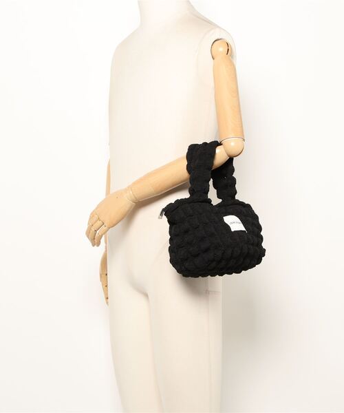 VIBGYOR Women(ヴィブジョー ウィメン)の「【float】ポコポコ ポップコーン ミニトートバッグサブバッグ 【7色展開】 (チャック付き)(トートバッグ・レディース・オフホワイト/ラベンダー/ミント/ブラック/サックスブルー/ライトピンク/マスタード・FREE)」の19枚目の写真