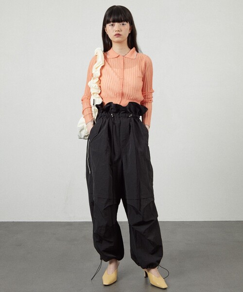 Firsthand(ファーストハンド)の「Firsthand/ファーストハンド コンパクトシアーニットカーディガン(カーディガン/ボレロ・レディース・ピンク/ネイビー/サックスブルー・FREE)」の5枚目の写真