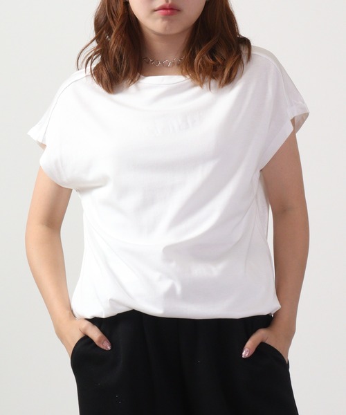 DIMENSIONE danza（ディメンシオーネ ダンツァ）の「DIMENSIONE danza フレンチスリーブデザイントップス（Tシャツ/カットソー・レディース・オフホワイト・L/XS/M/S）」の2枚目の写真