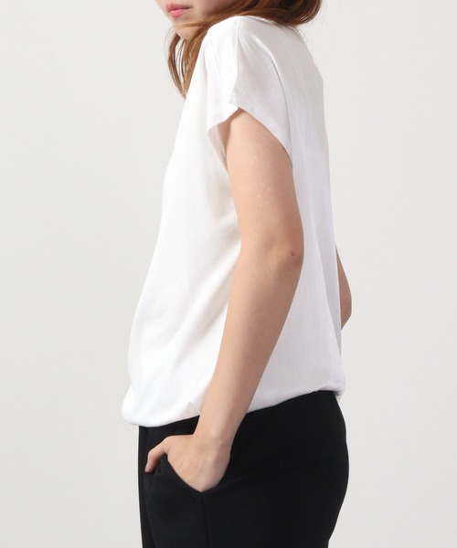tシャツ DIMENSIONE danza フレンチスリーブデザイントップス レディース セール】DIMENSIONE danza フレンチスリーブデザイントップス（T