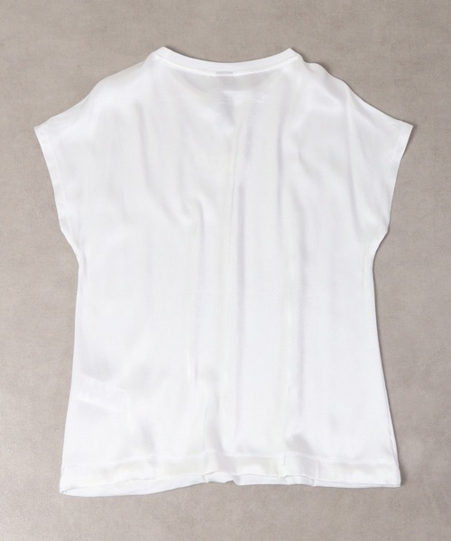DIMENSIONE danza（ディメンシオーネ ダンツァ）の「DIMENSIONE danza フレンチスリーブデザイントップス（Tシャツ/カットソー・レディース・オフホワイト・L/XS/M/S）」の8枚目の写真