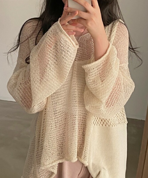 【UNIF】クロシェ編みニット UNIF】クロシェ編みニット