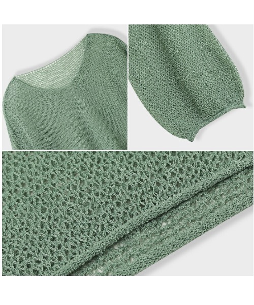 COCOMOMO（ココモモ）の「ゆるVネック メッシュ ローゲージ ルーズニット（ニット/セーター・レディース・ベージュ/ブラック/ホワイト/グリーン・FREE）」の9枚目の写真