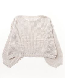 【新色入荷】透かし編みクロップドプルオーバー