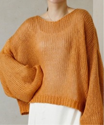 【新色入荷】透かし編みクロップドプルオーバー