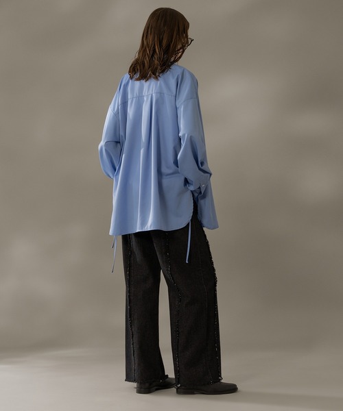 selle glant(セレグランテ)の「【SET UP可能】FRINDG DENIM PANTS / フリンジデニムパンツ(デニムパンツ・メンズ・ブラック/グレー/インディゴブルー・SMALL/MEDIUM/LARGE)」の9枚目の写真