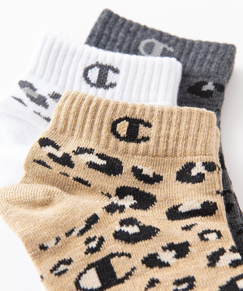 Champion（チャンピオン）の「【CHAMPION/チャンピオン】Wアニマル柄　3P　スニーカーソックス　抗菌防臭機能　CWSCY402　靴下　3足組　ノンパイル　C ODORLESSR（シーオドレス）（ソックス/靴下・レディース・その他/その他1・SMALL）」の4枚目の写真