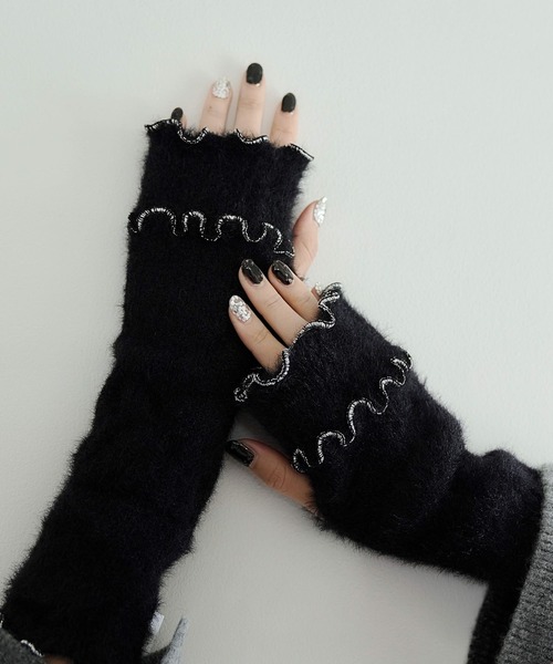 HARE(ハレ)の「シャギーアームウォーマー(HARE)(アームカバー・レディース・ゴールド/シルバー・FREE)」の2枚目の写真