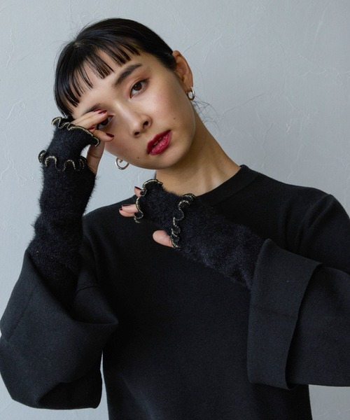 HARE(ハレ)の「シャギーアームウォーマー(HARE)(アームカバー・レディース・ゴールド/シルバー・FREE)」の10枚目の写真