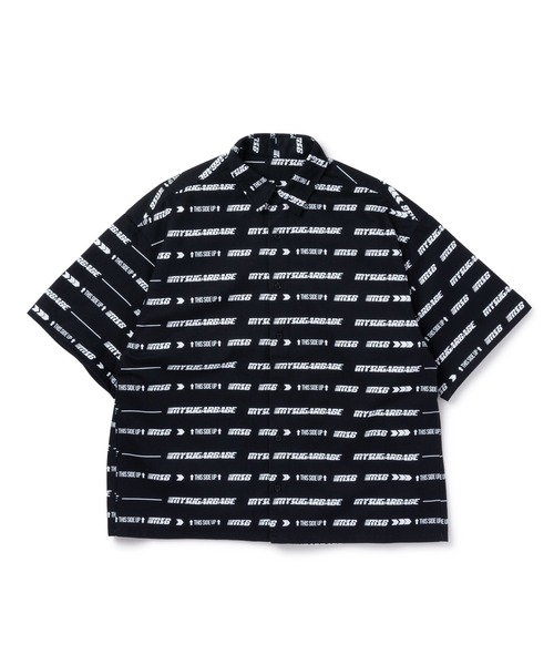 My sugar Babe（マイシュガーベイブ）の「MSB logo patterned shirts（シャツ/ブラウス・メンズ・ブラック/レッド・LARGE/MEDIUM）」の4枚目の写真
